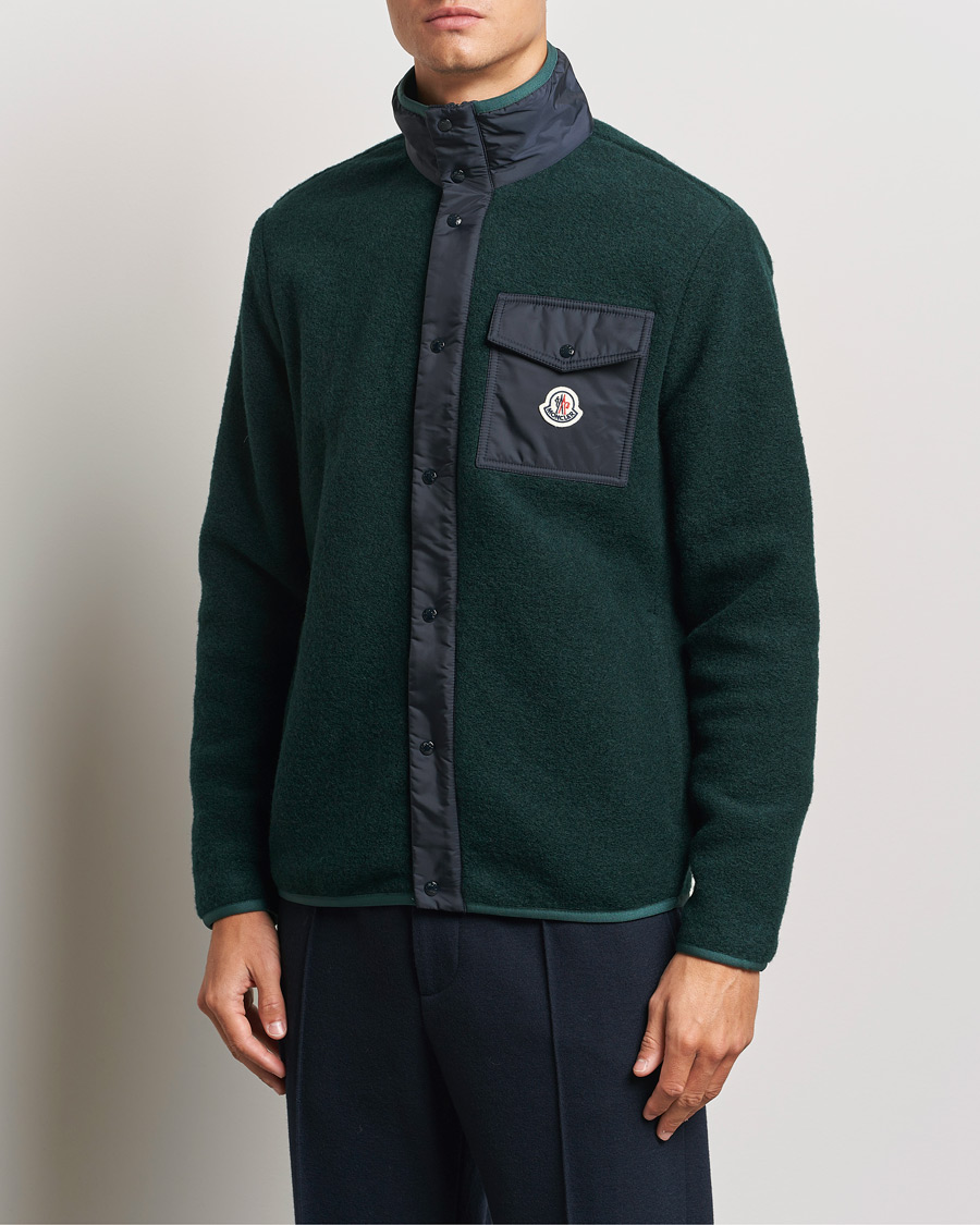 Hombres | Luxury Classics | Moncler | Full Zip Pocket Cardigan Navy