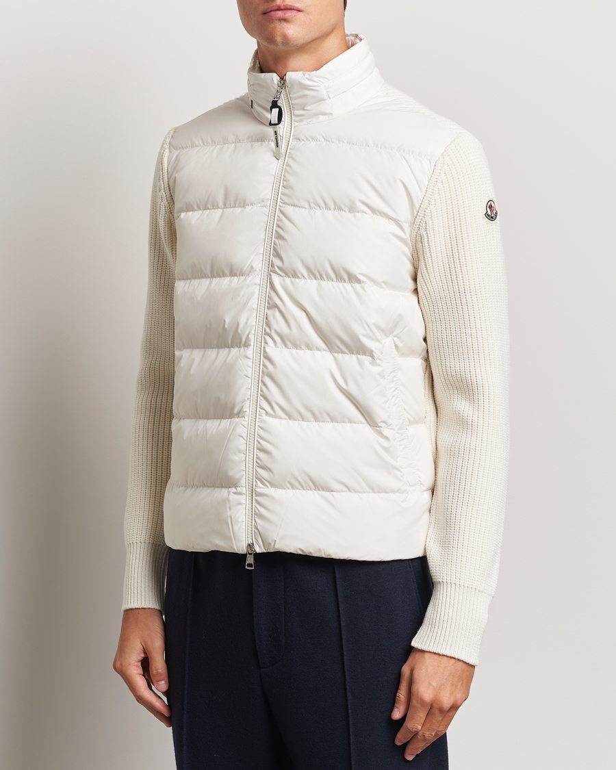 Hombres |  | Moncler | Padded Zip Cardigan Off White