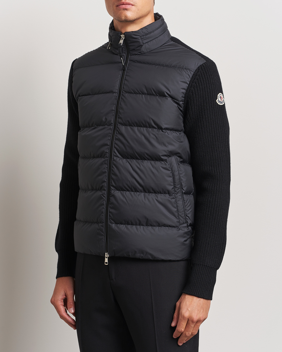 Hombres |  | Moncler | Padded Zip Cardigan Black