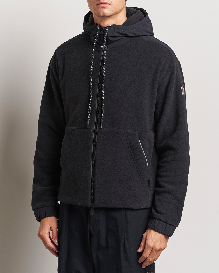 Hombres |  | Moncler Grenoble | Fleece Full Zip Cardigan Black