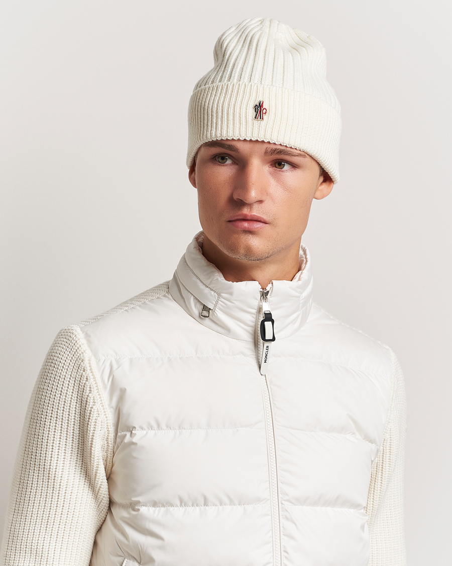 Hombres |  | Moncler Grenoble | Beretto Beanie Off White