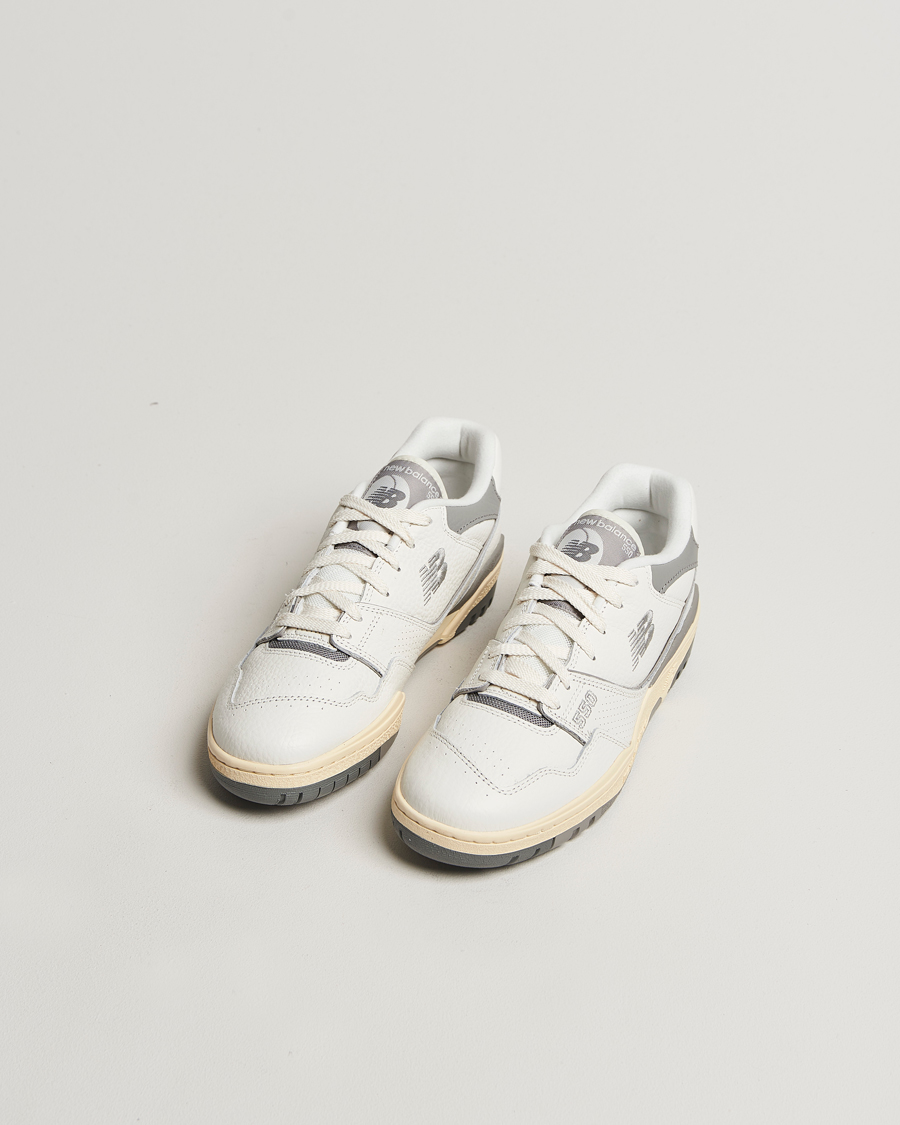 Hombres |  | New Balance | 550 Retro Tennis Sneakers White/Grey