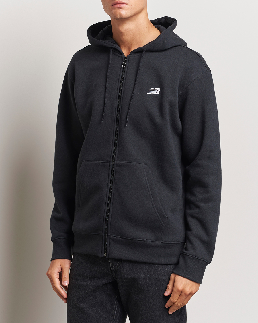 Hombres | Jerséis y prendas de punto | New Balance | Essentials Full Zip Fleece Hoodie Black