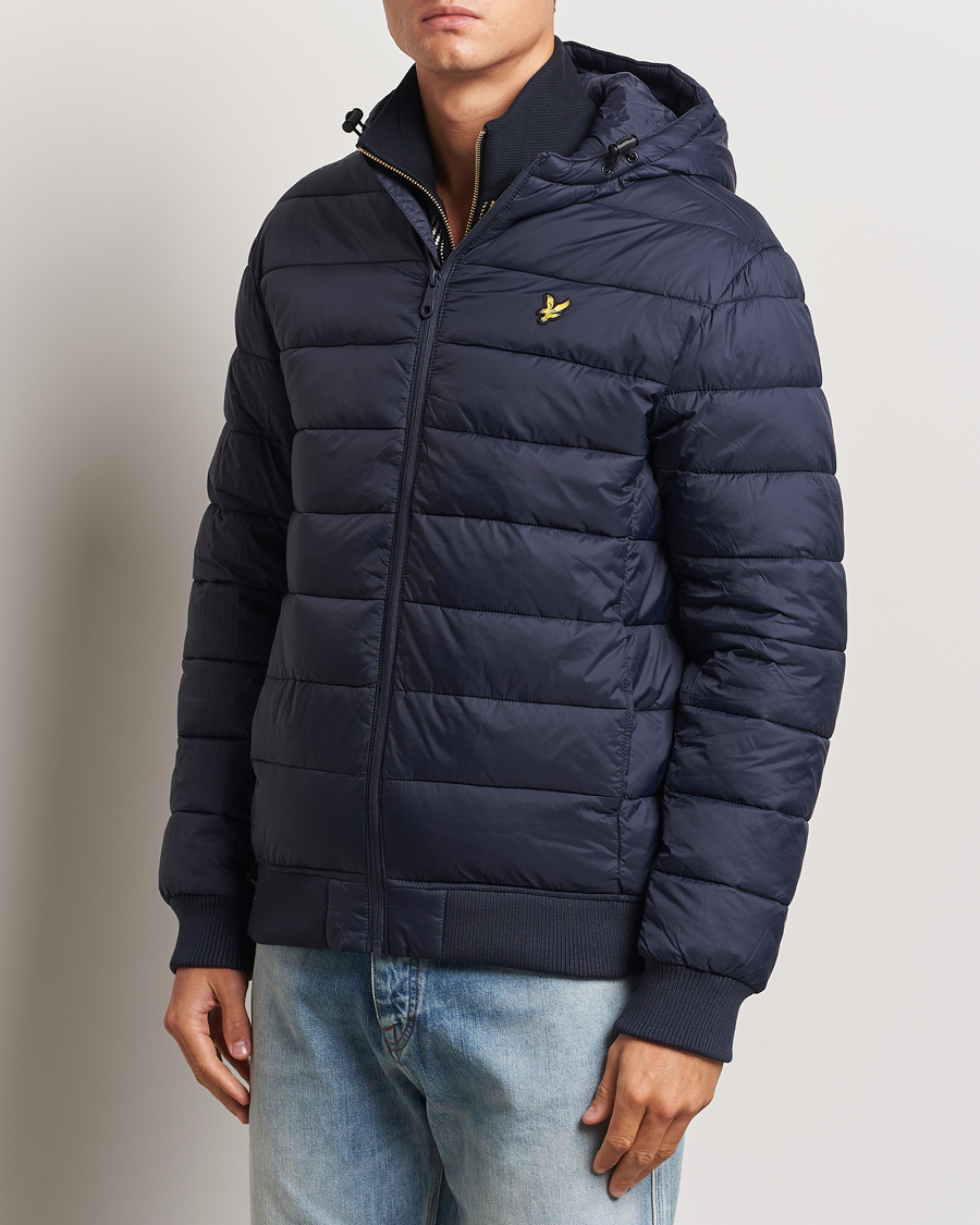 Hombres |  | Lyle & Scott | Wadded Hooded Jacket Dark Navy