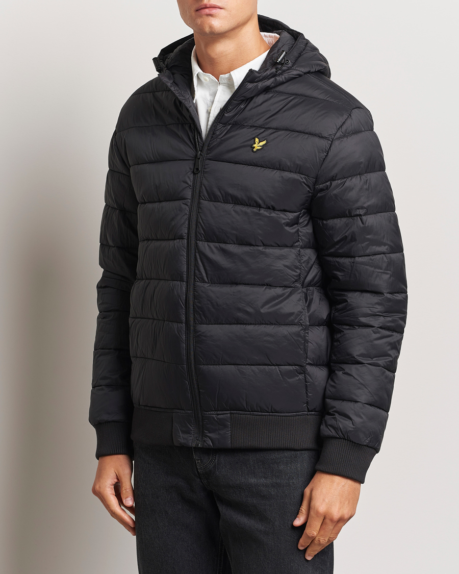 Hombres |  | Lyle & Scott | Wadded Hooded Jacket Jet Black