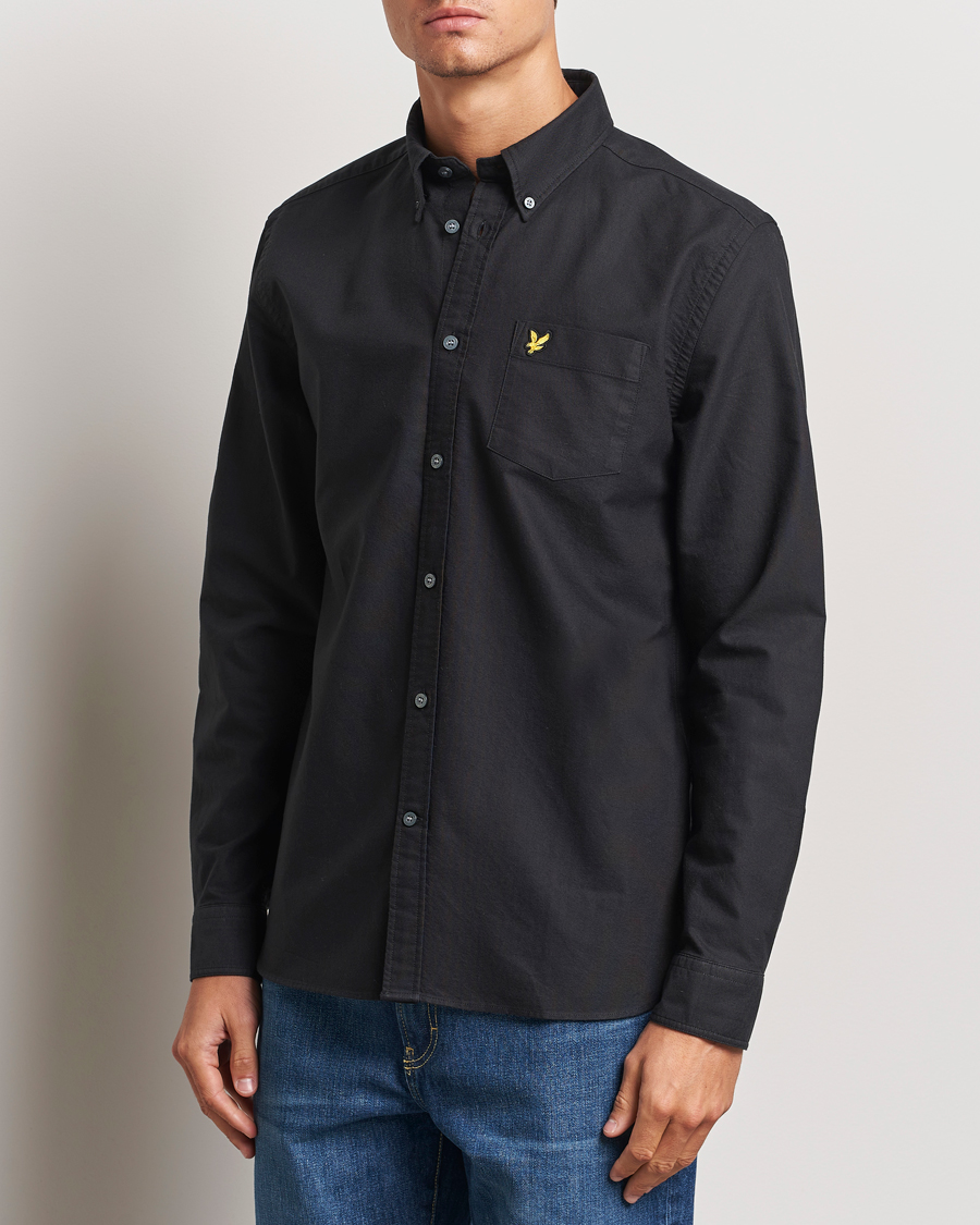 Hombres |  | Lyle & Scott | Lightweight Oxford Shirt Jet Black