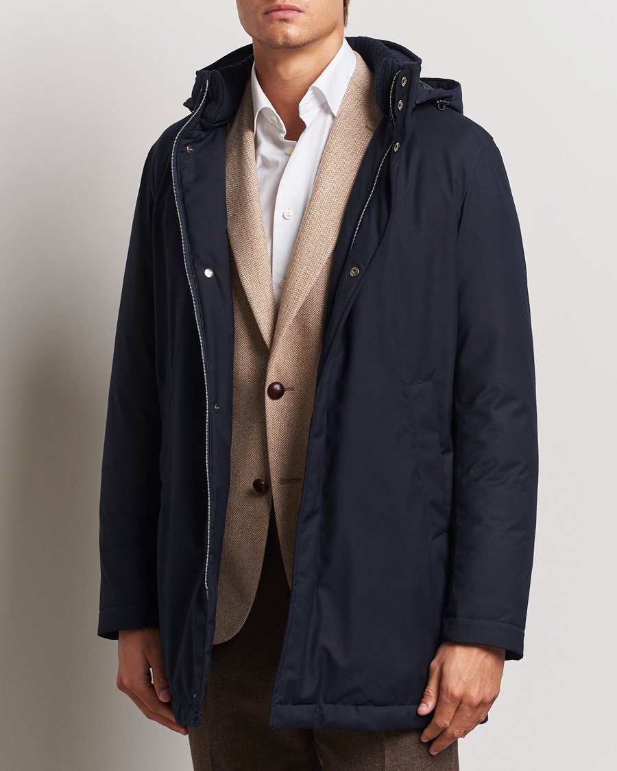 Hombres |  | Herno | Waterproof Coat Navy