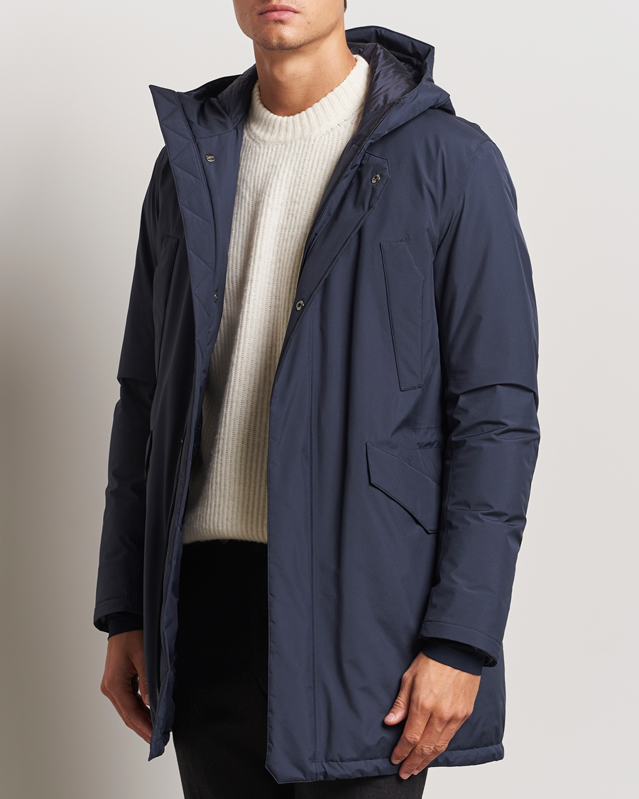 Hombres |  | Herno | Laminar Fishtail Parka Navy