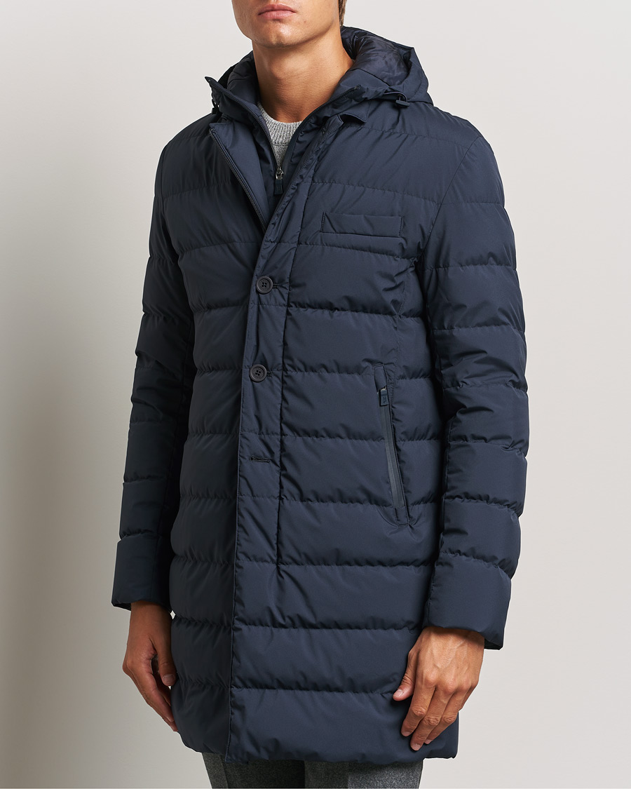 Hombres |  | Herno | Laminar Down Coat Navy