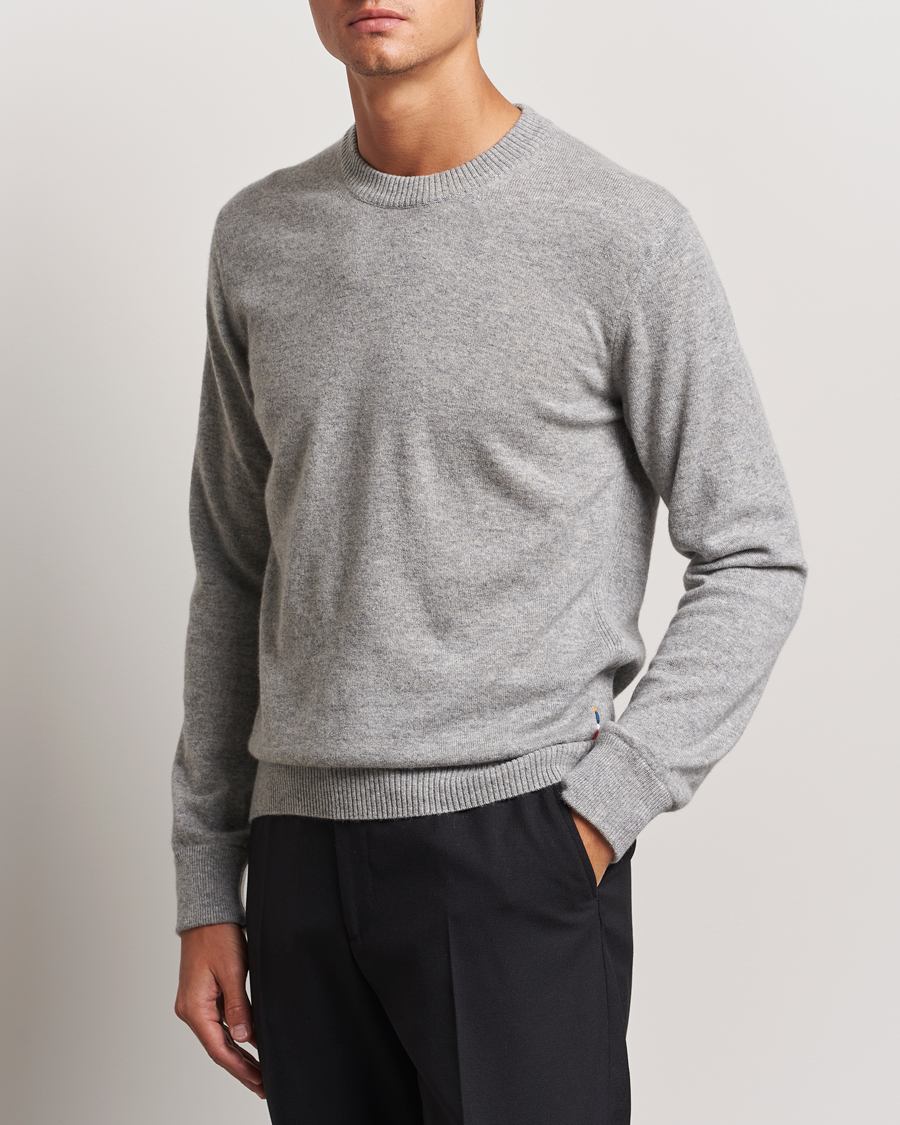 Hombres |  | Orlebar Brown | Levar Cashmere Crewneck Oyster Grey