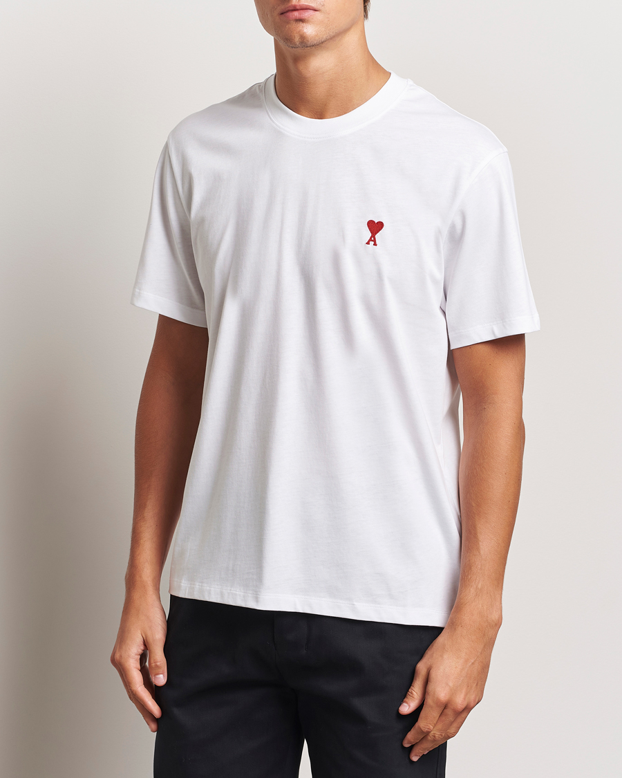 Hombres |  | AMI | Heart Logo T-Shirt White