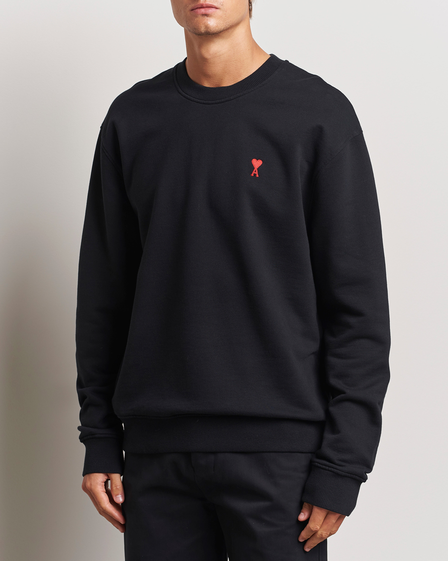 Hombres | Contemporary Creators | AMI | Heart Logo Sweatshirt Black