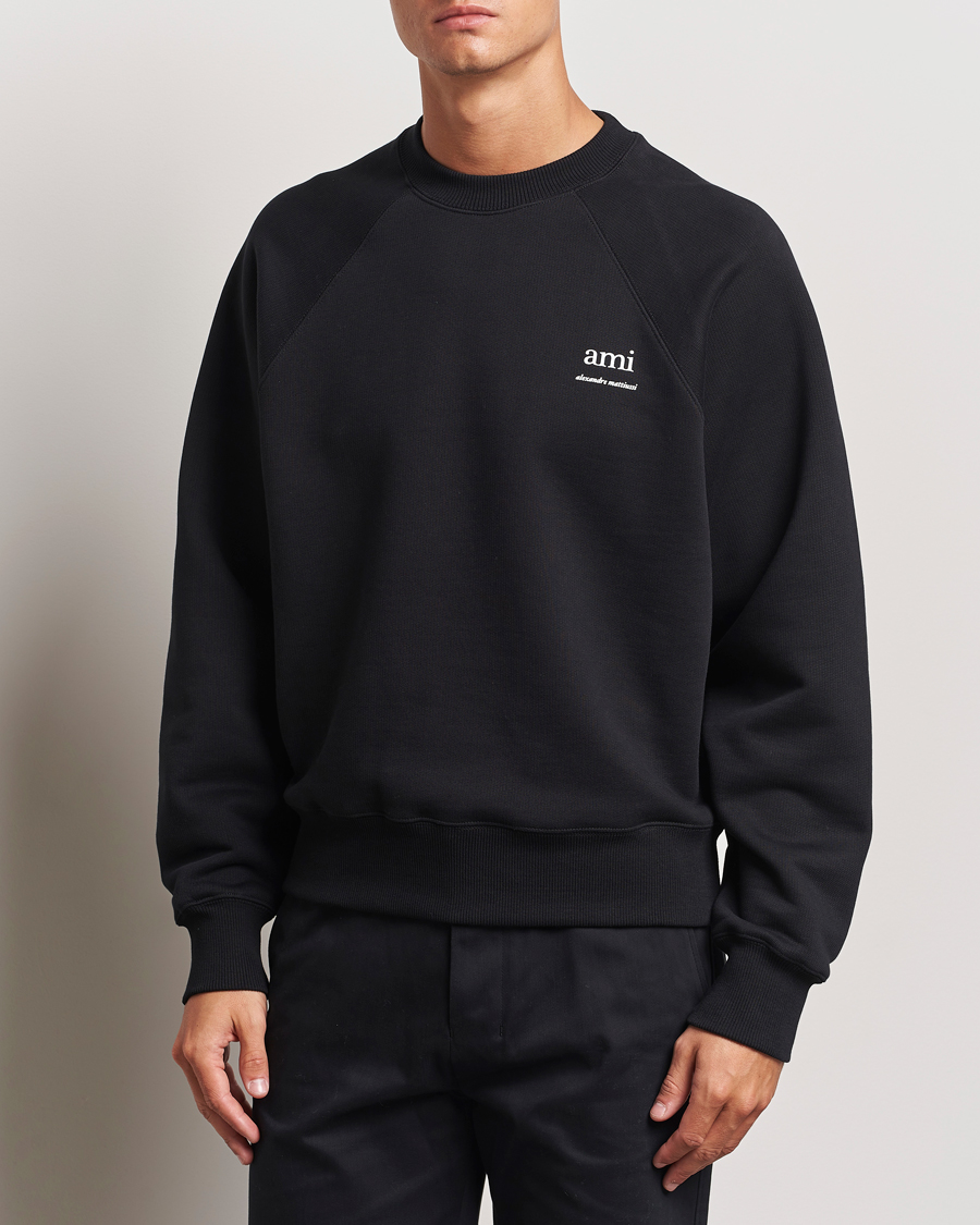 Hombres |  | AMI | Logo Sweatshirt Black