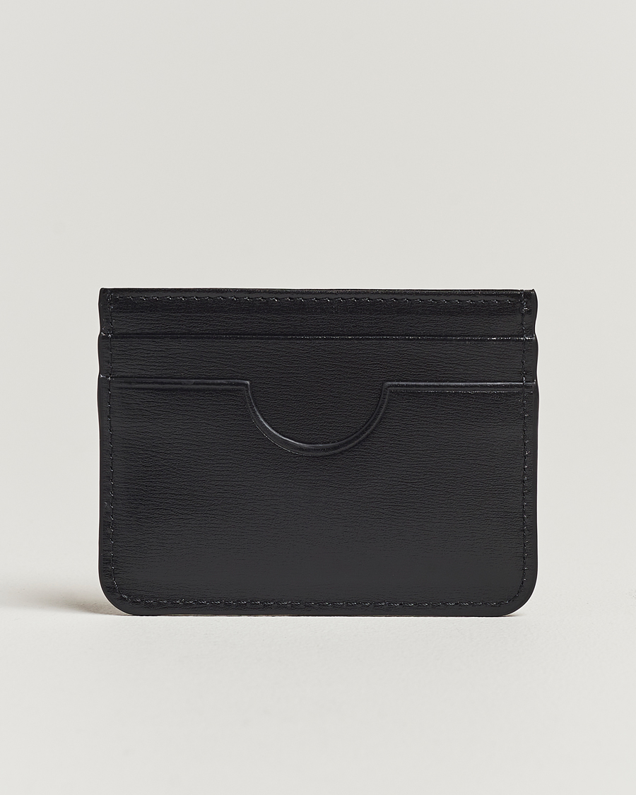 Hombres | Billeteras | AMI | Tonal Logo Leather Cardholder Black