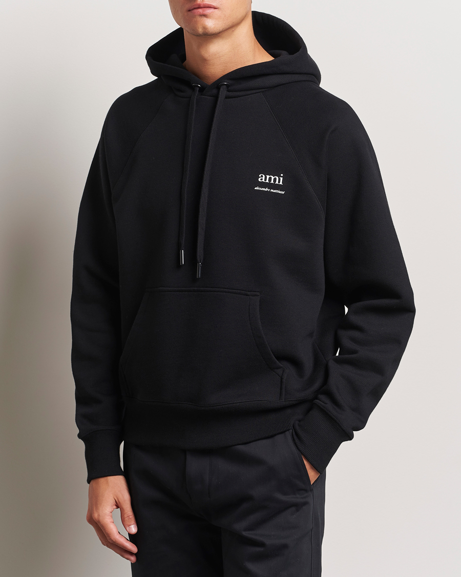 Hombres | Contemporary Creators | AMI | Logo Hoodie Black