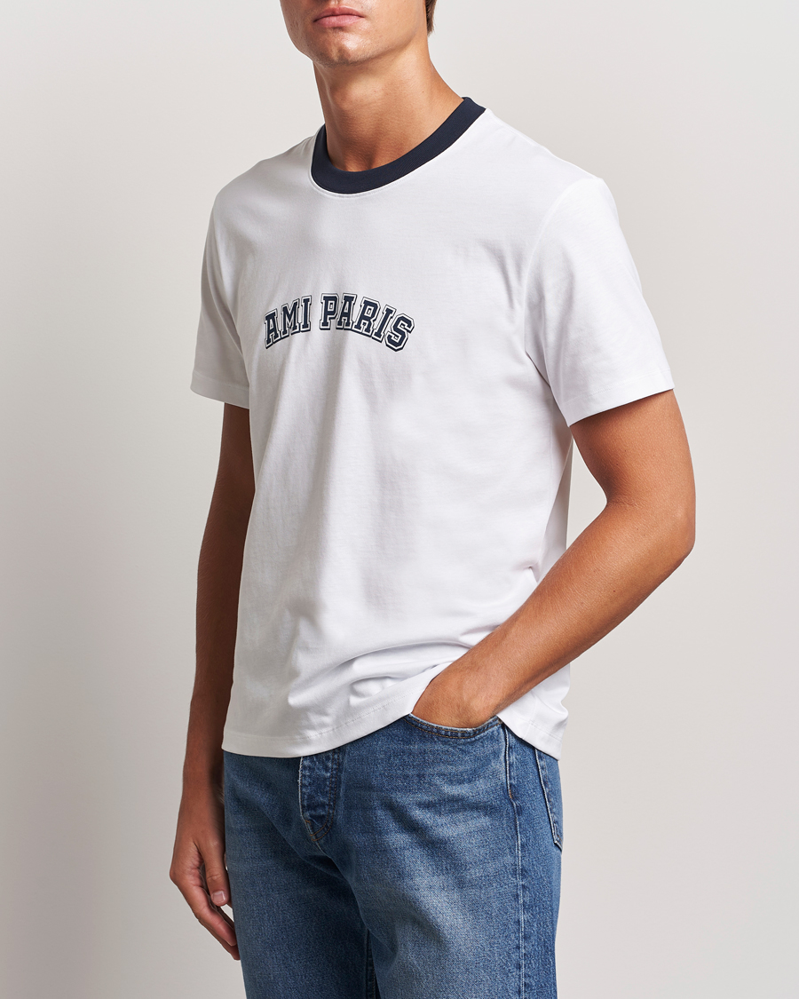 Hombres |  | AMI | Paris Logo T-Shirt White