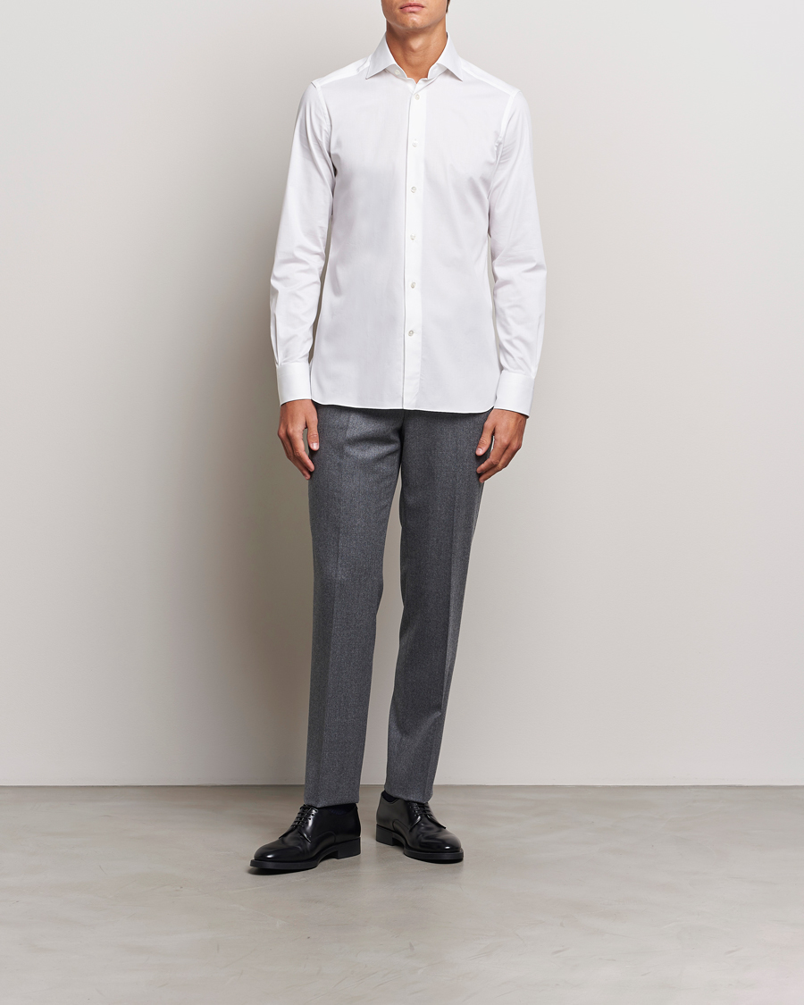 Hombres |  | Zegna | Slim Fit Dress Shirt White