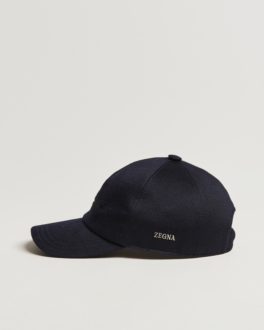 Hombres | Gorras | Zegna | Cashmere Baseball Cap Navy