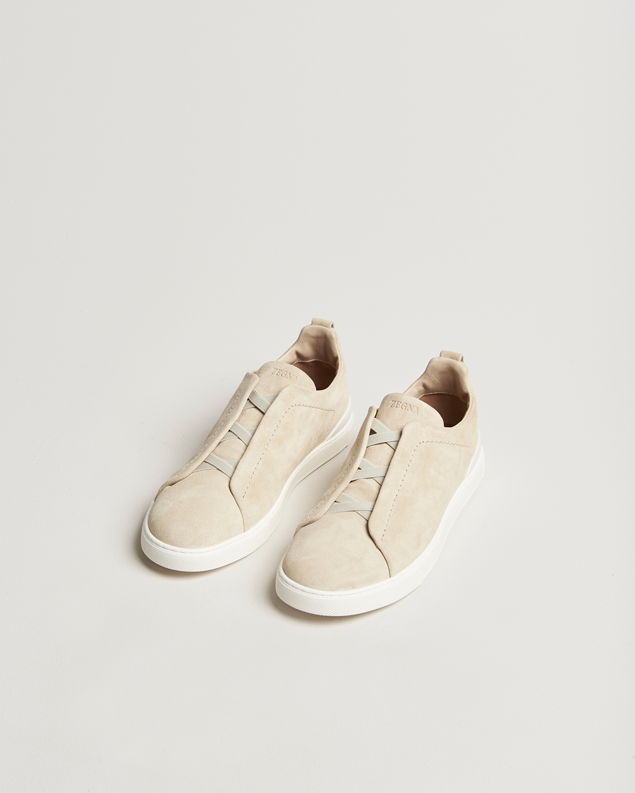 Hombres |  | Zegna | Triple Stitch Sneakers Butter Suede