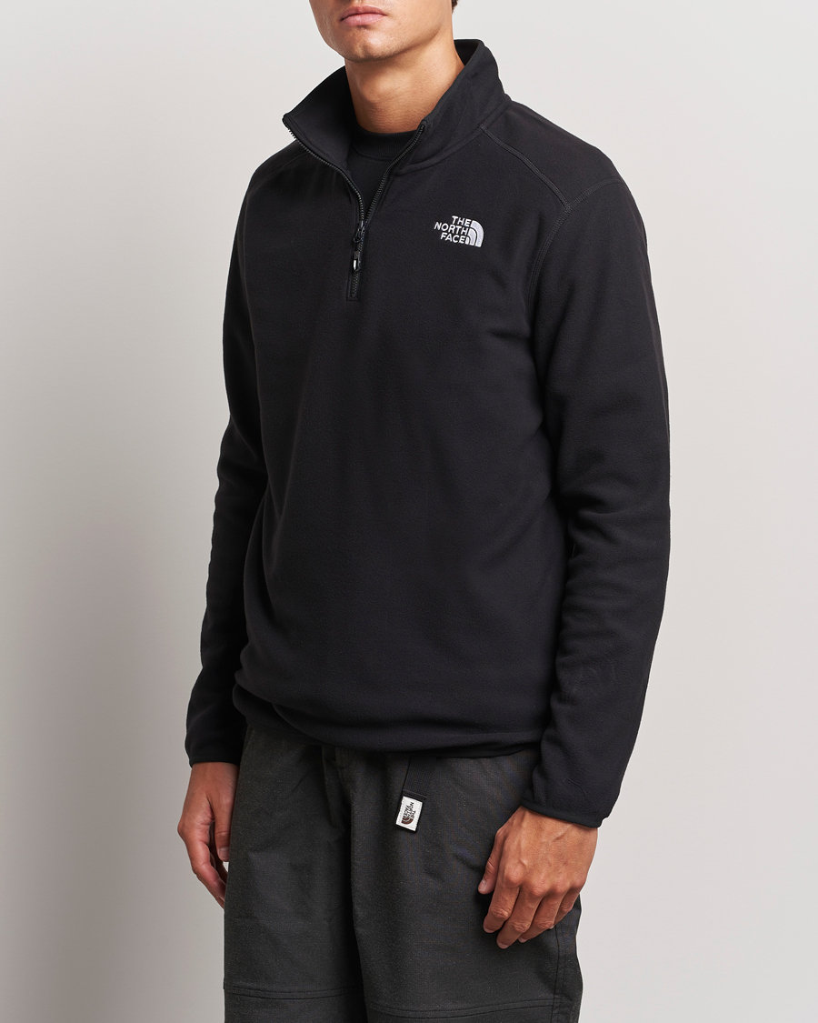 Hombres |  | The North Face | 100 Glacier Fleece 1/4 Zip Black