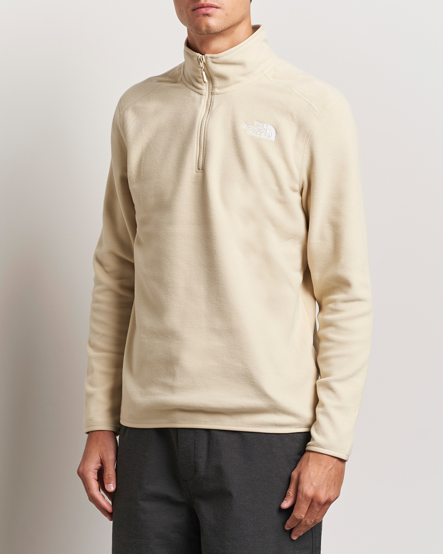 Hombres |  | The North Face | 100 Glacier Fleece 1/4 Zip Gravel