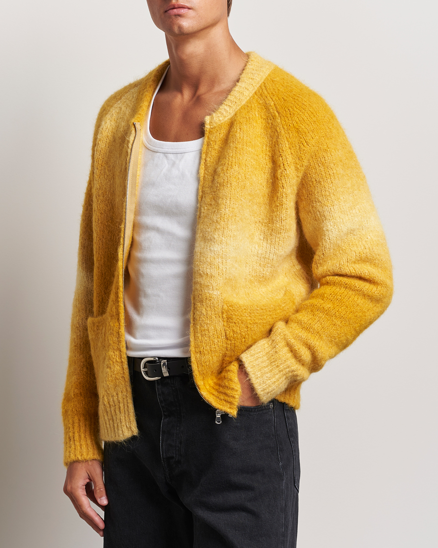 Hombres | Novedades | Sunflower | Ombre Zip Cardigan Yellow