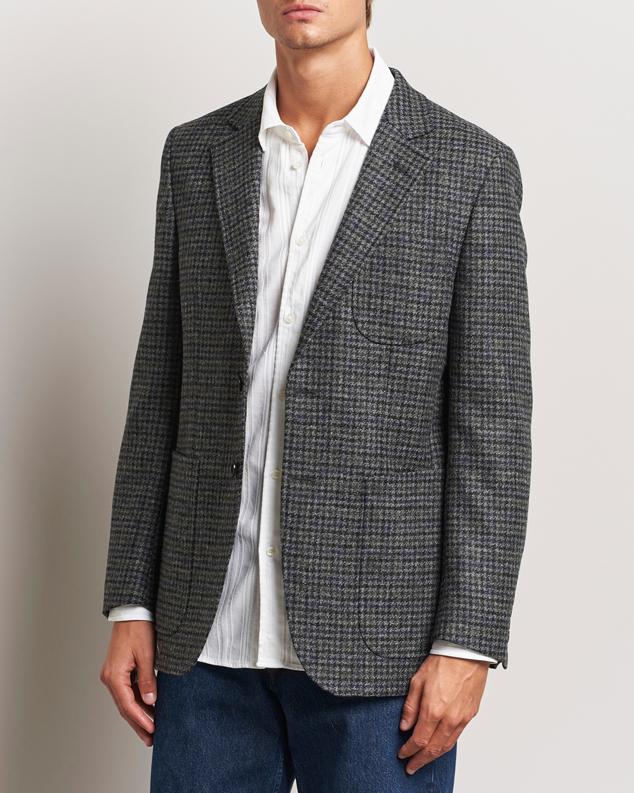 Hombres | New Nordics | Sunflower | Tweed Blazer Grey Check