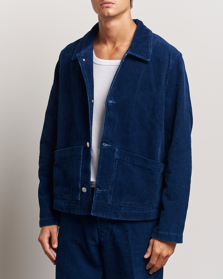 Hombres |  | Sunflower | Corduroy Worker Jacket Indigo