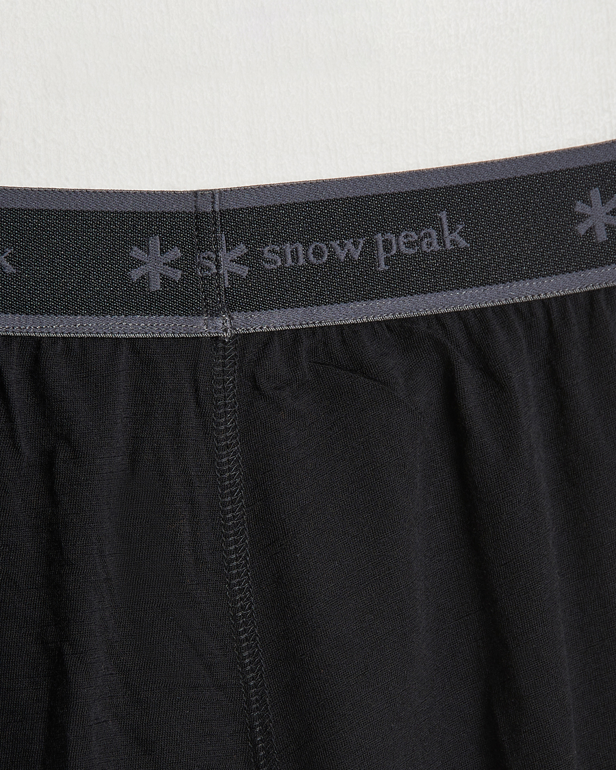 Hombres |  | Snow Peak | Merino Wool Tights Black