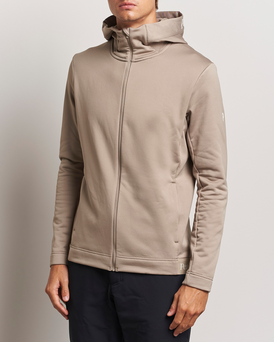 Hombres |  | Peak Performance | Rider Tech Zip Hood  Avid Beige