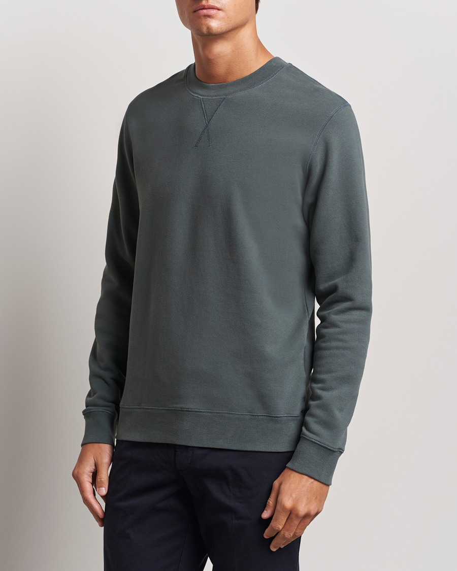 Hombres |  | Sunspel | Loopback Sweatshirt Drill Green