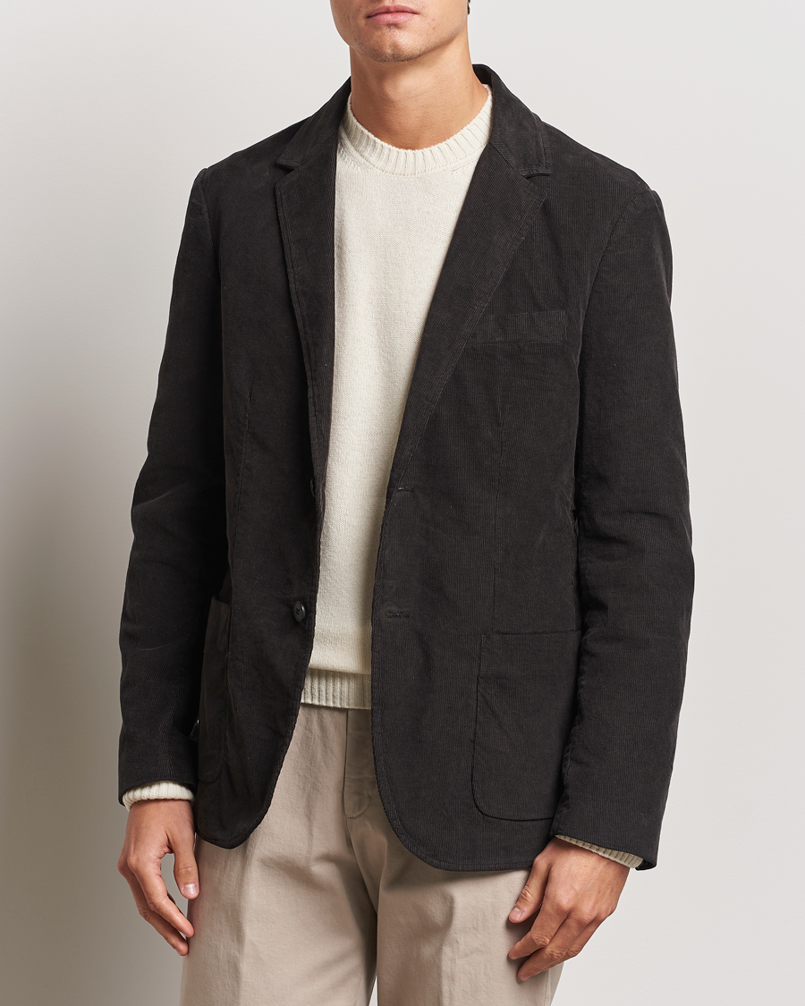 Hombres |  | Sunspel | Relaxed Corduroy Blazer Coffee