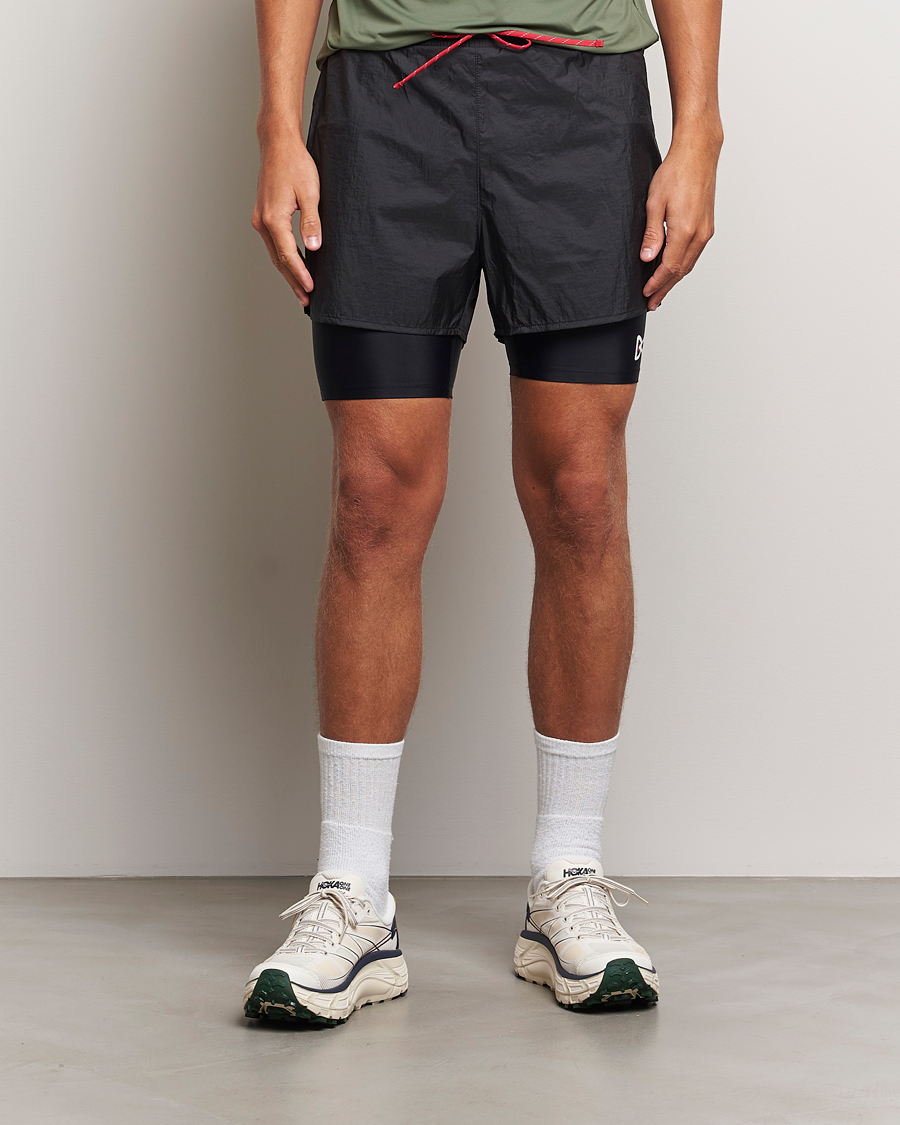 Hombres | Pantalones cortos | District Vision | Ripstop Layered Trail Shorts Black