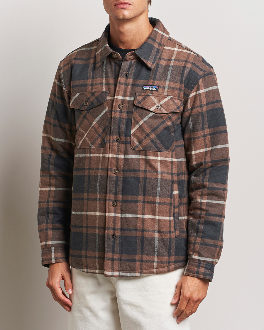 Hombres | Camisas | Patagonia | Lightweigt Insulated Fjord Flannel Shirt Brown