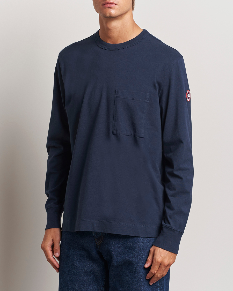 Hombres |  | Canada Goose | Gladstone Long Sleeve T-Shirt Atlantic Navy