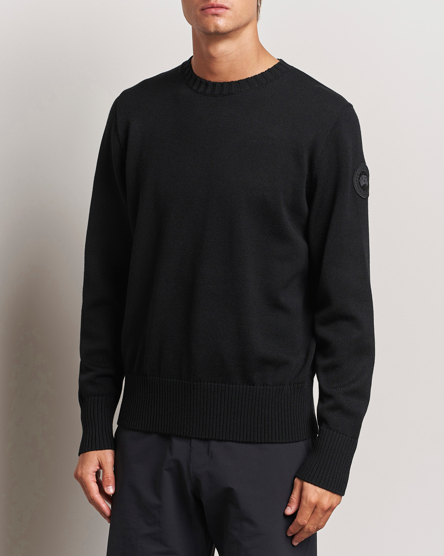 Hombres |  | Canada Goose Black Label | Canada Goose Rosseau Crew Neck Black