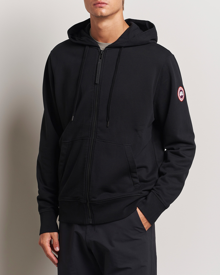 Hombres |  | Canada Goose | Huron Full Zip Hoodie Black