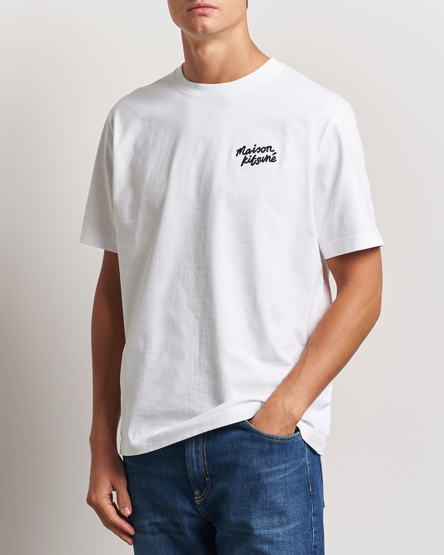 Hombres |  | Maison Kitsuné | Mini Handwriting T-shirt White