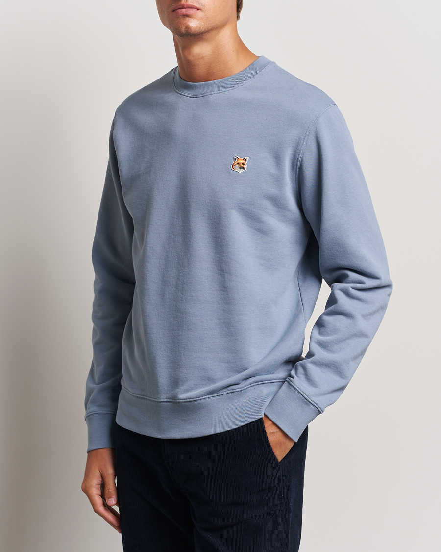 Hombres |  | Maison Kitsuné | Fox Head Sweatshirt Moonlight Blue