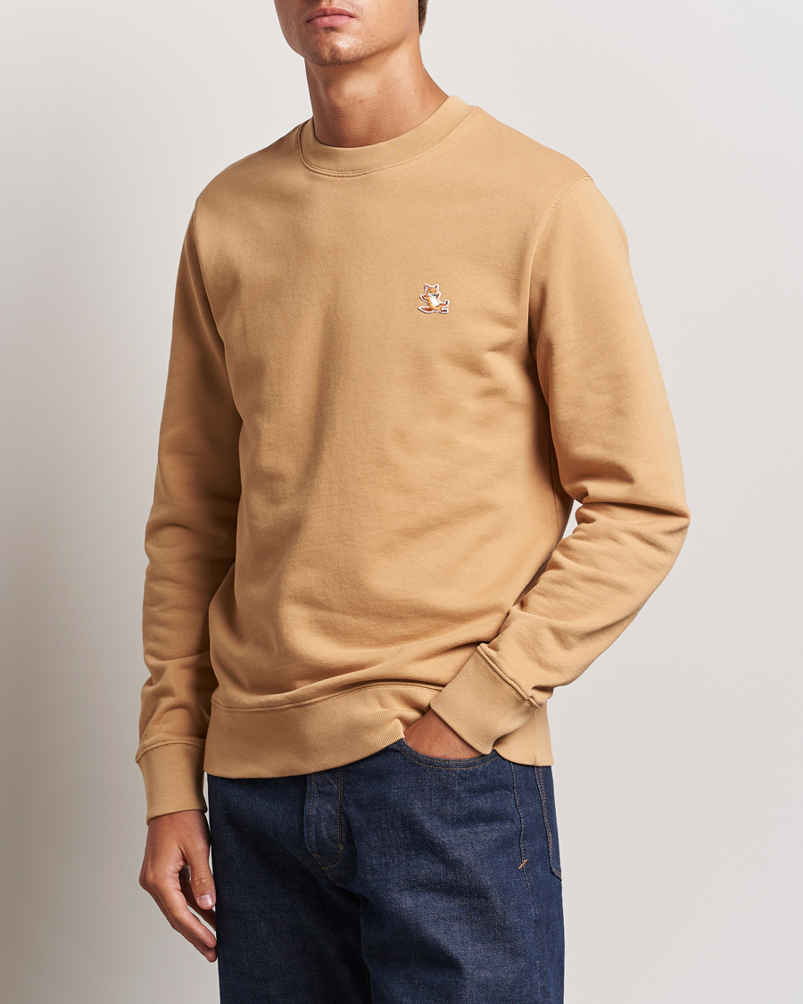 Hombres |  | Maison Kitsuné | Chillax Fox Sweatshirt Chamomile Beige