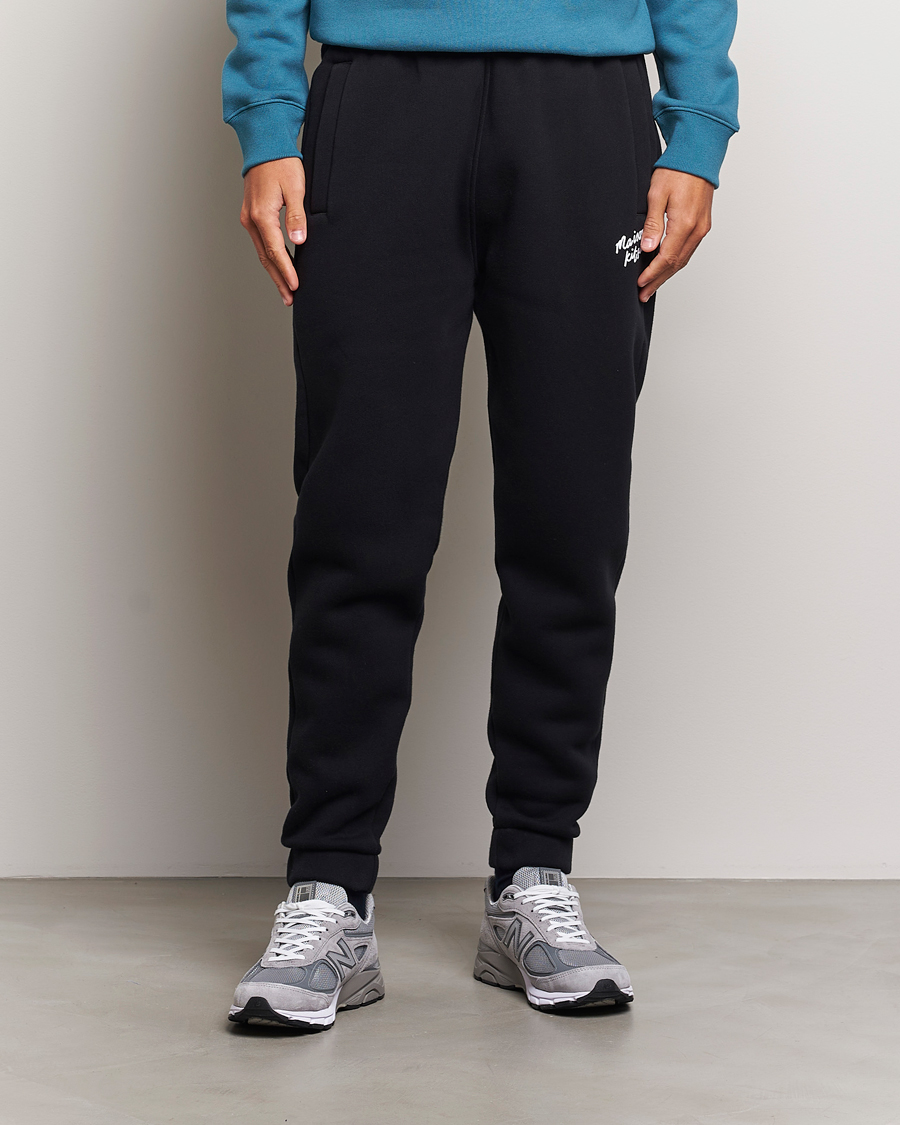 Hombres | Pantalones de chándal | Maison Kitsuné | Mini Handwriting Sweatpants Black