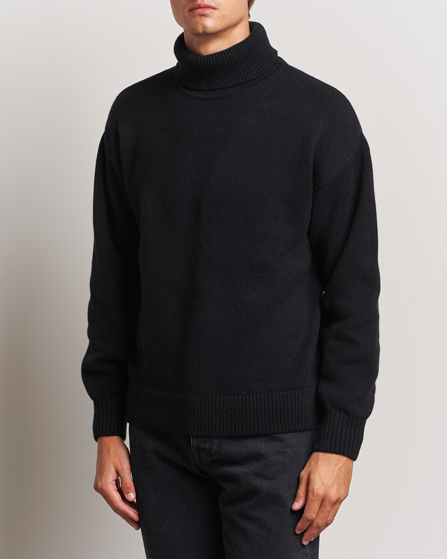 Hombres |  | Colorful Standard | Merino Wool Turtleneck Deep Black