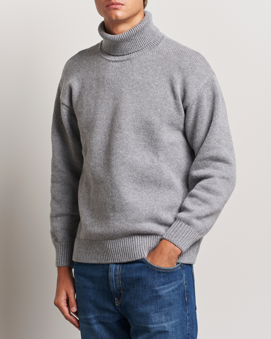 Hombres |  | Colorful Standard | Merino Wool Turtleneck Heather Grey