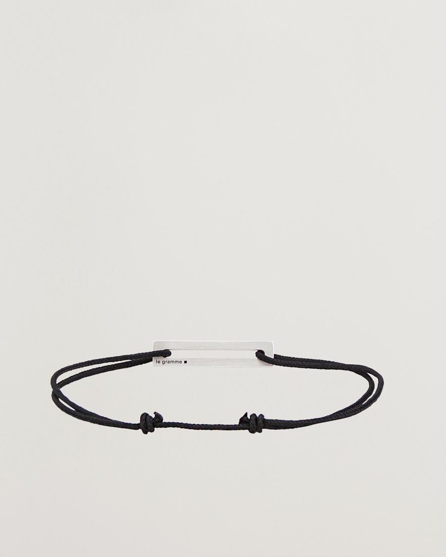 Hombres |  | LE GRAMME | Lacquered Cord Bracelet Red