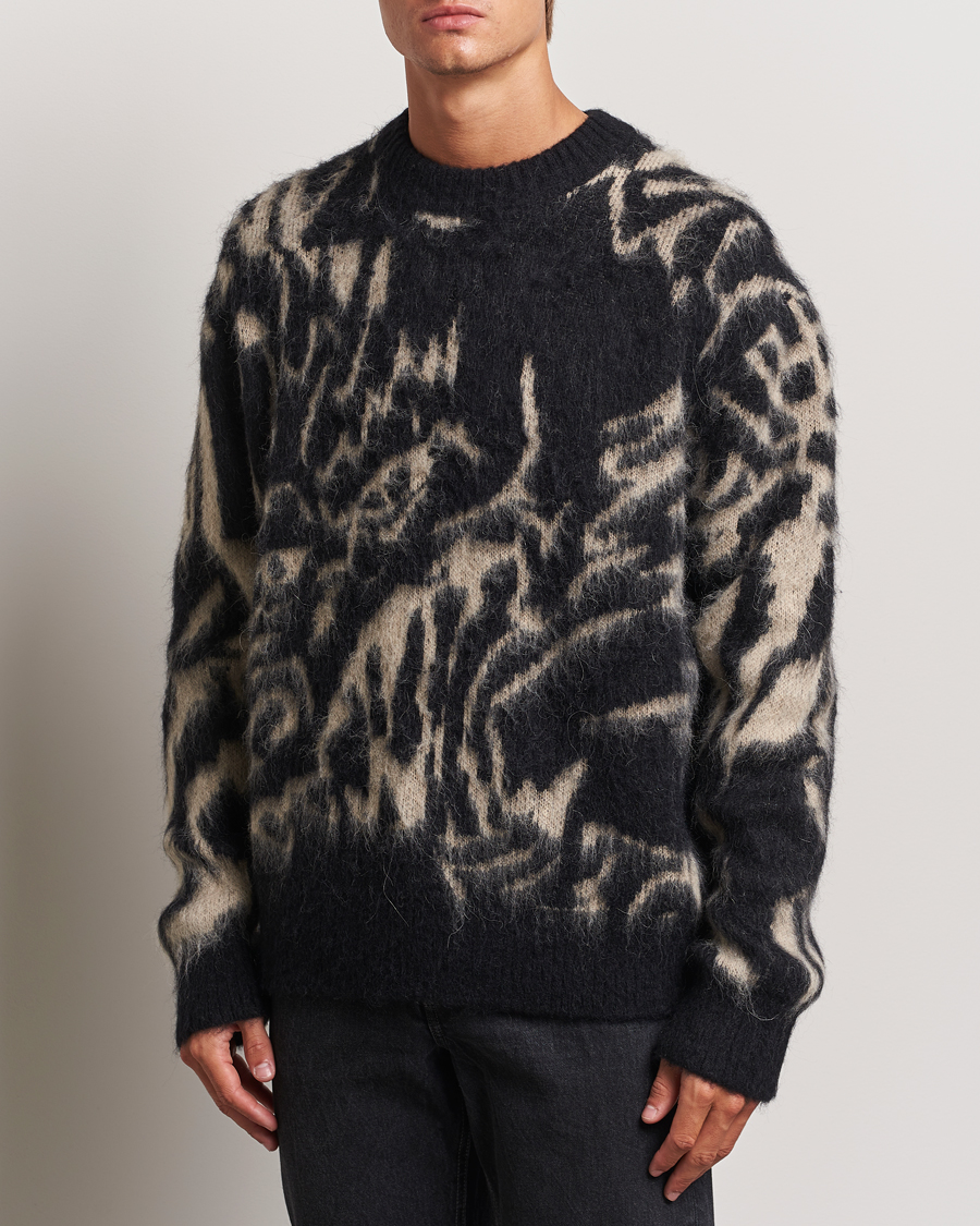 Hombres | Business & Beyond - Casual | J.Lindeberg | Falkor Jacquard Knit Sweater Black