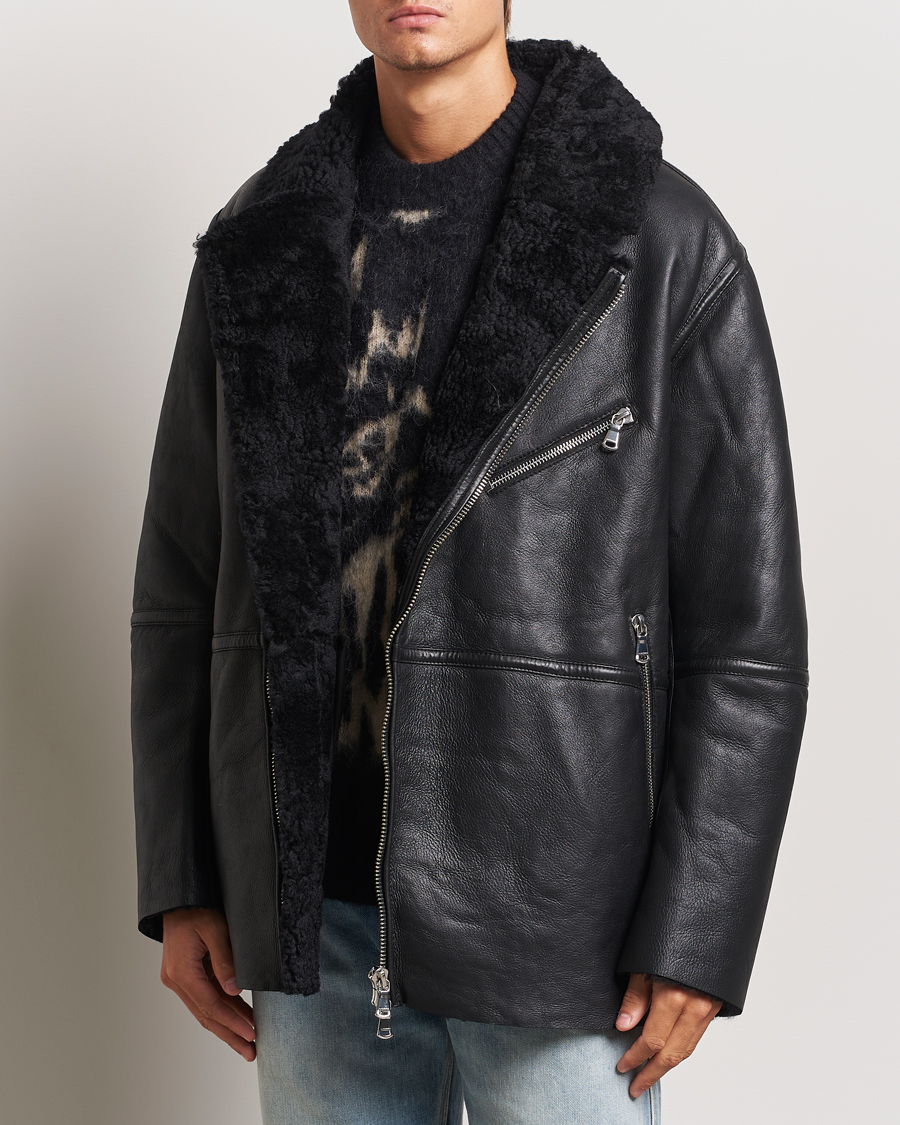 Hombres |  | J.Lindeberg | Sutton Shearling Jacket Black