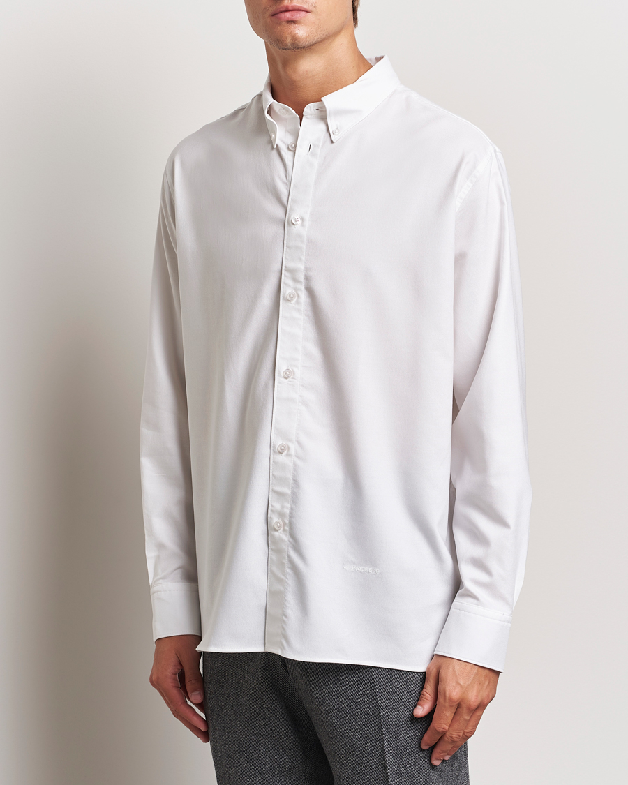 Hombres | Camisas oxford | J.Lindeberg | Regular Stretch Oxford Shirt White