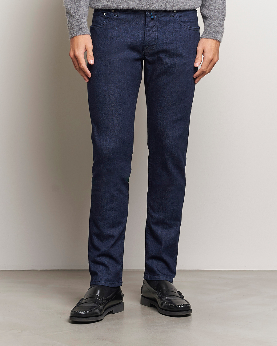 Hombres |  | Jacob Cohën | Nick 622 Slim Fit Stretch Jeans Dark Tonal Wash