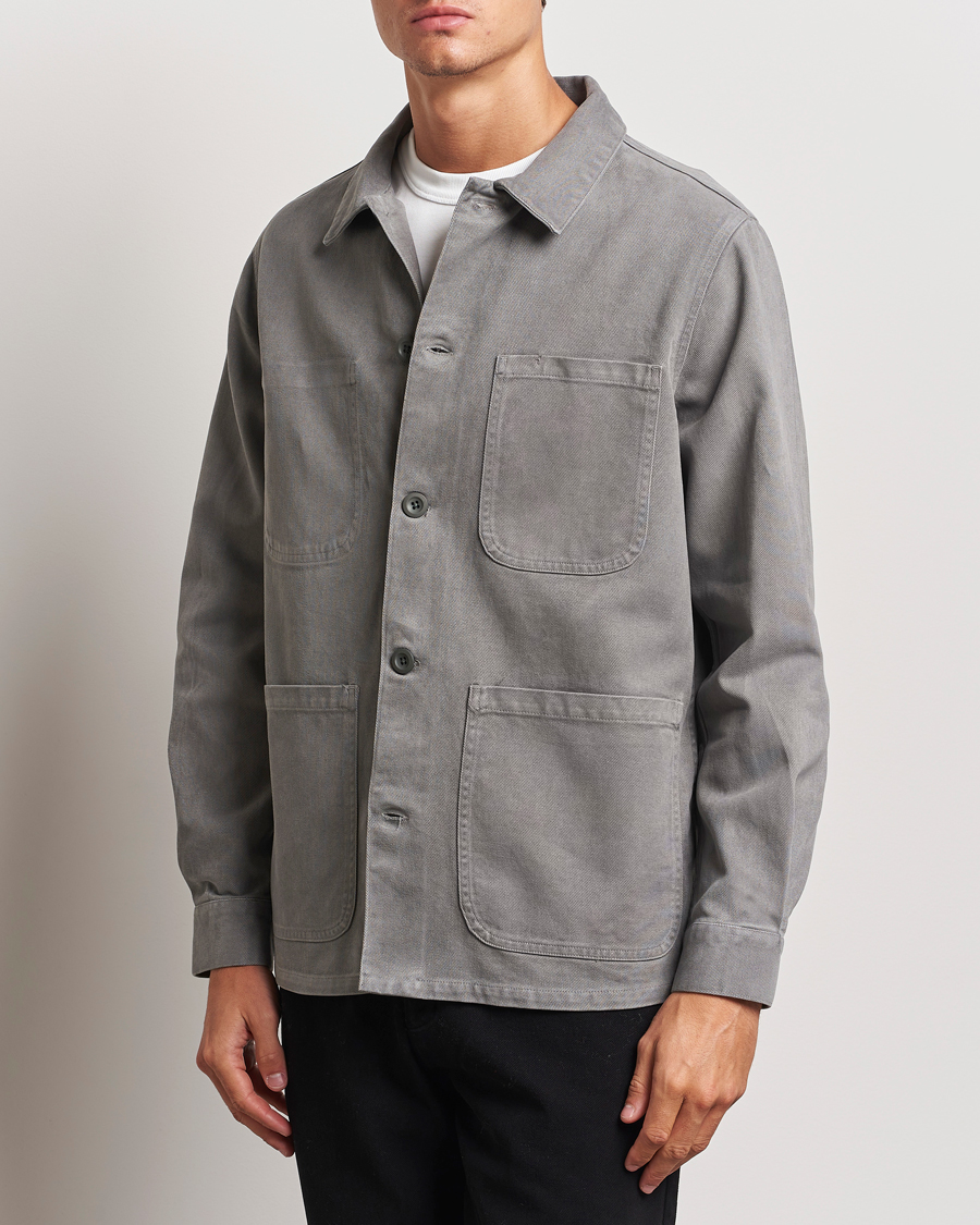 Hombres | Departamentos | A Day\'s March | Algot Cotton Lyocell Overshirt Grey