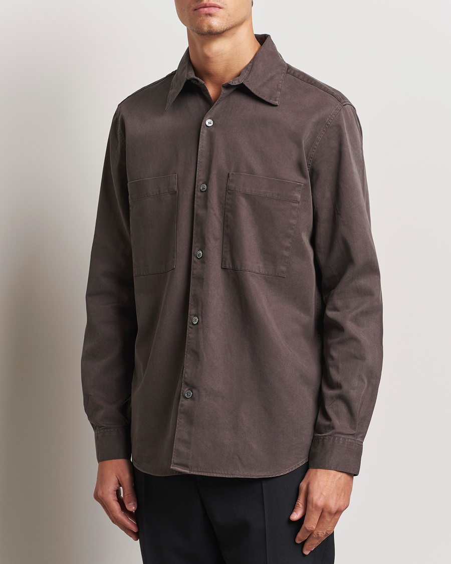 Hombres | Ropa | A Day\'s March | Farleigh Lyocell Shirt Chocolate